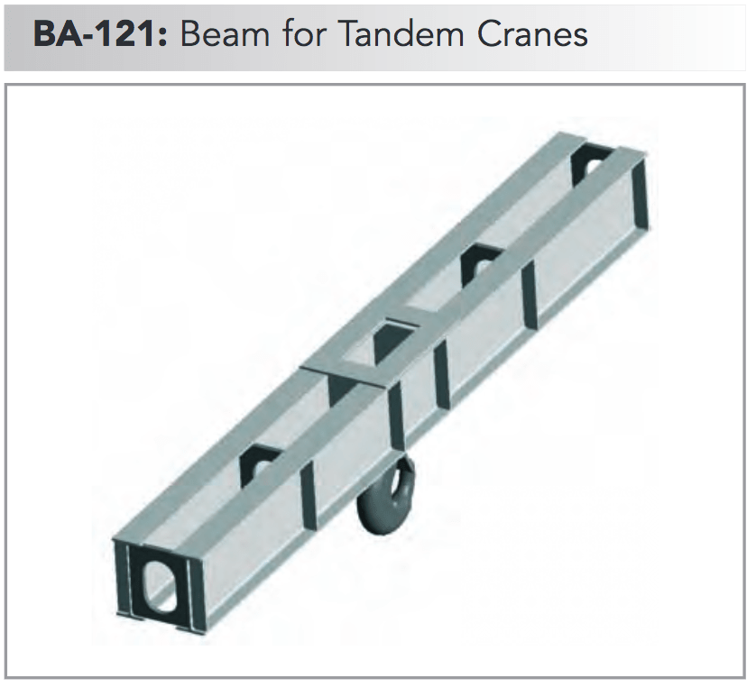 ba 121 beam for tandem cranes min