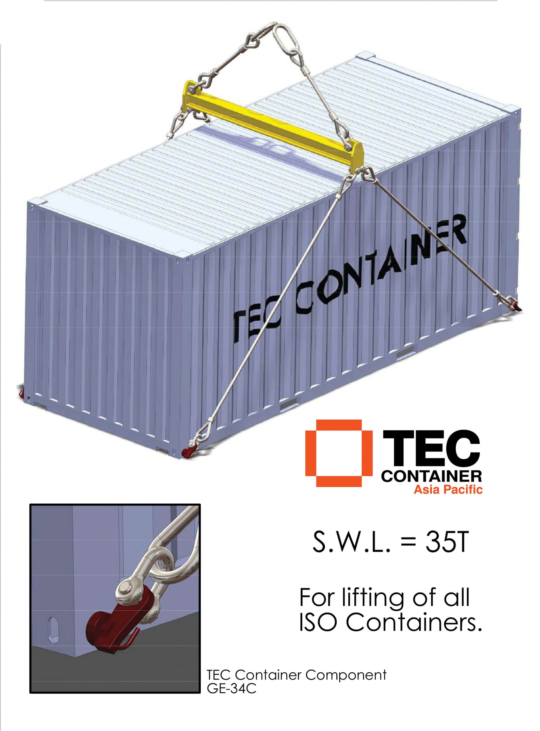 easy container spreader BA-008EC